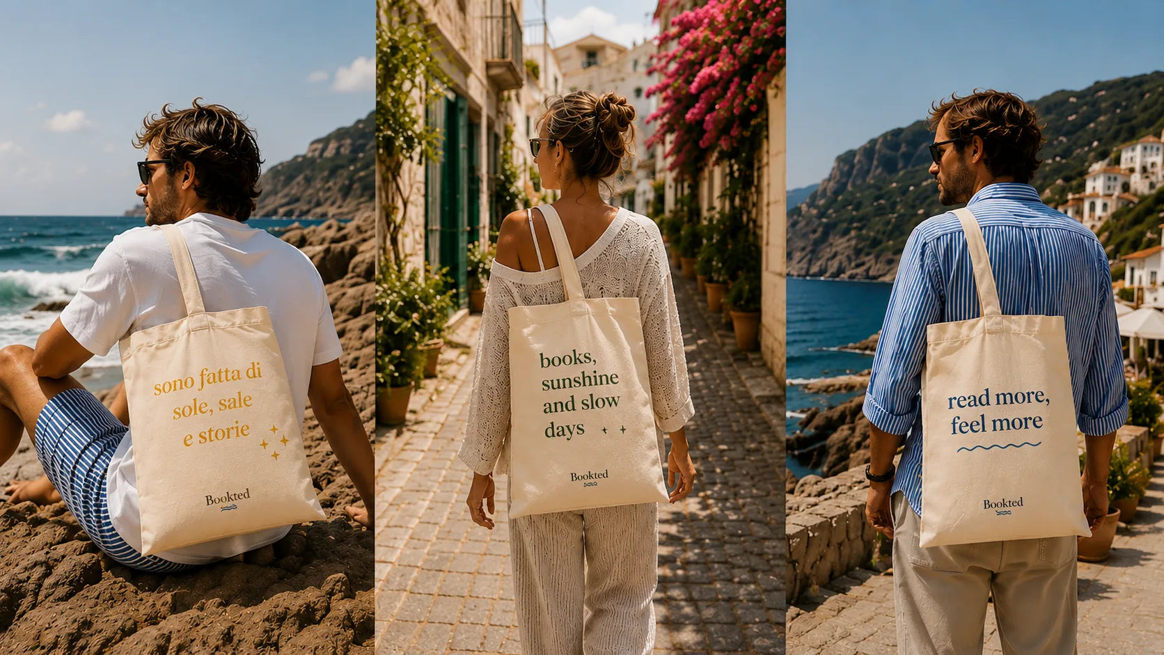 La tote estiva Bookted, pronta a partire