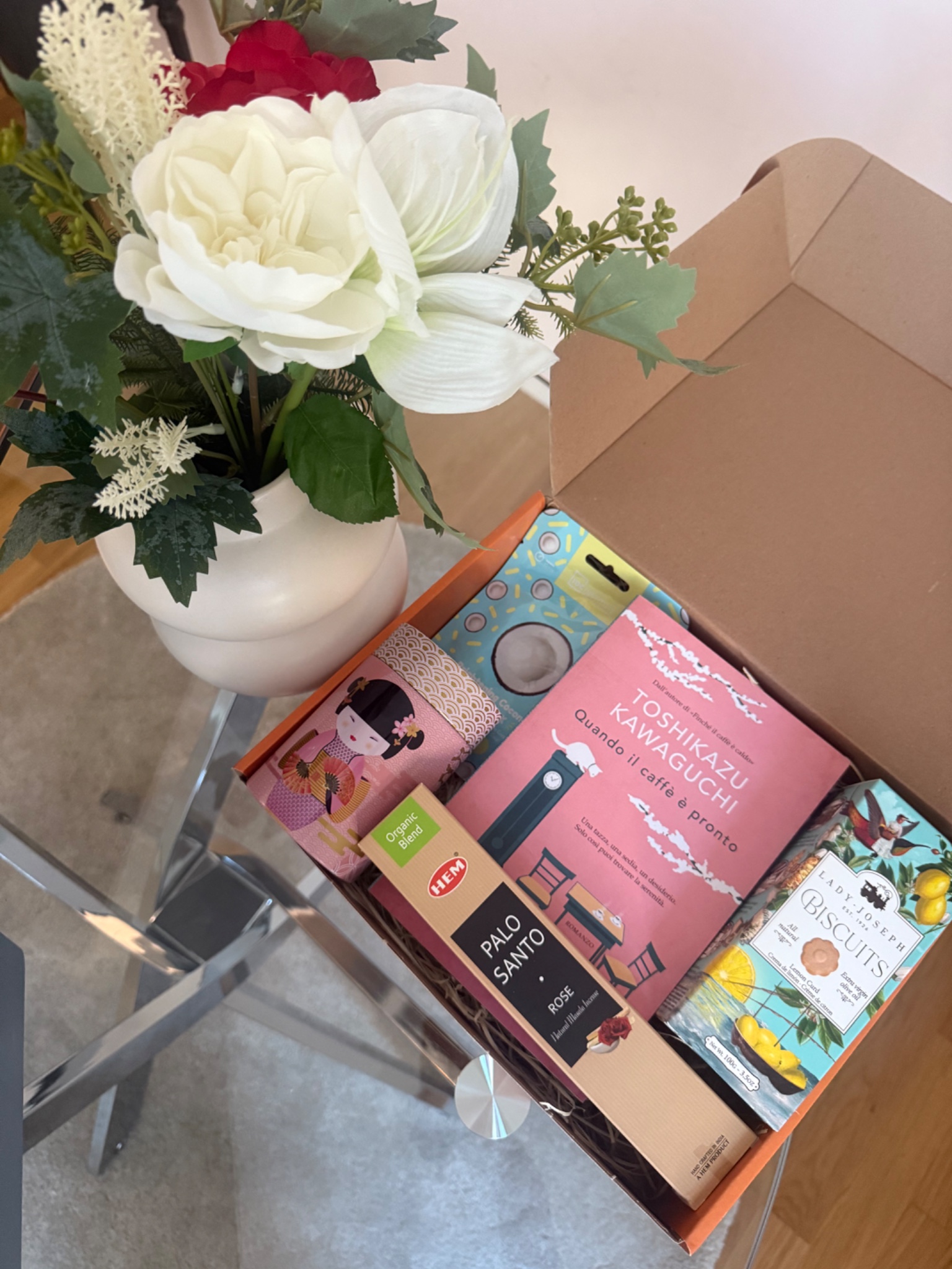 La box di @federica con «quando il caffè è pronto», nella sua foto